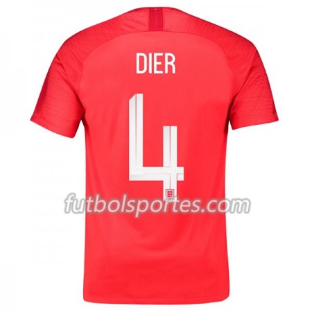 Camisetas Inglaterra Dier 4 Segunda Equipacion Mundial 2018